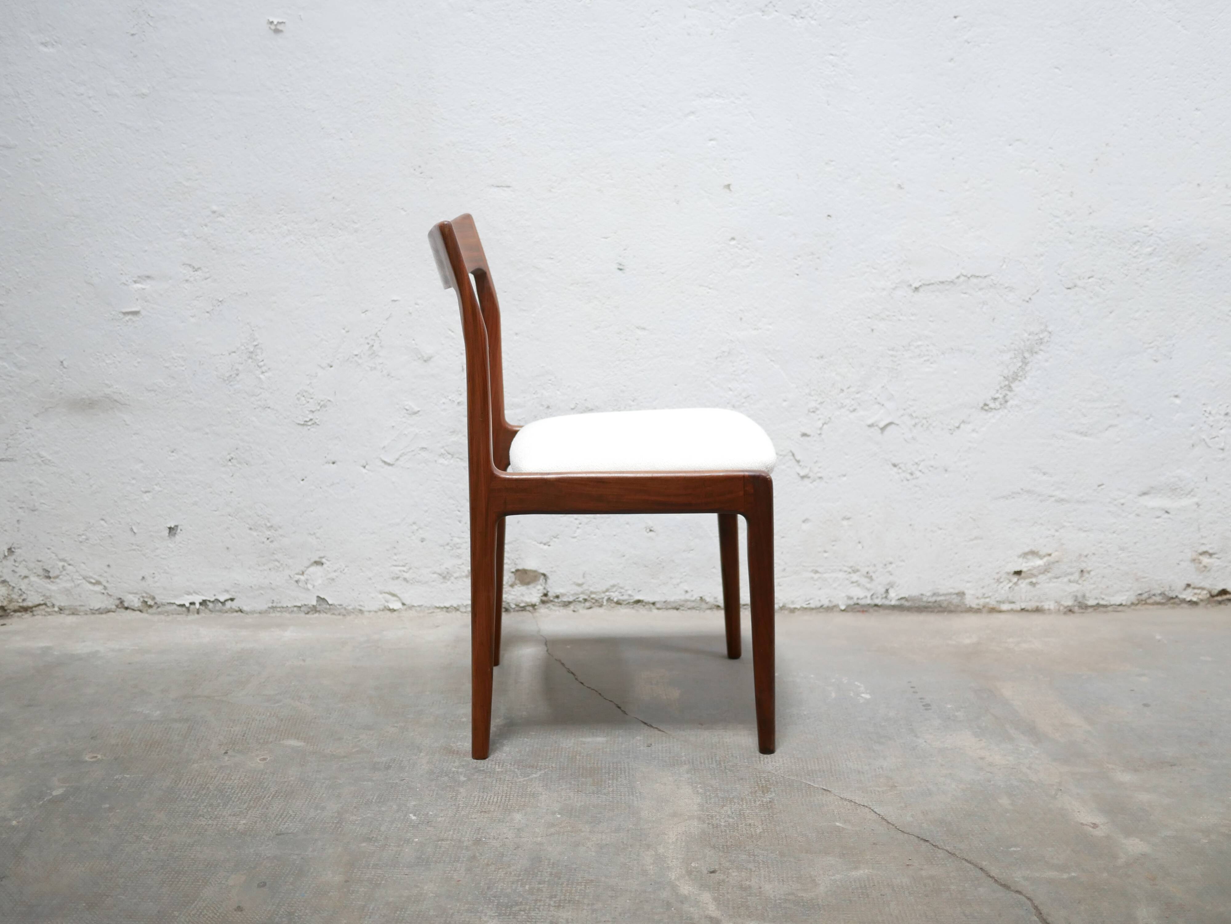 Set of 6 vintage Scandinavian teak chairs