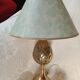 Kronenbourg - "K" hop flower lamp in filled brass and its lampshade