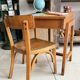 School desk and chair set stamped Baumann