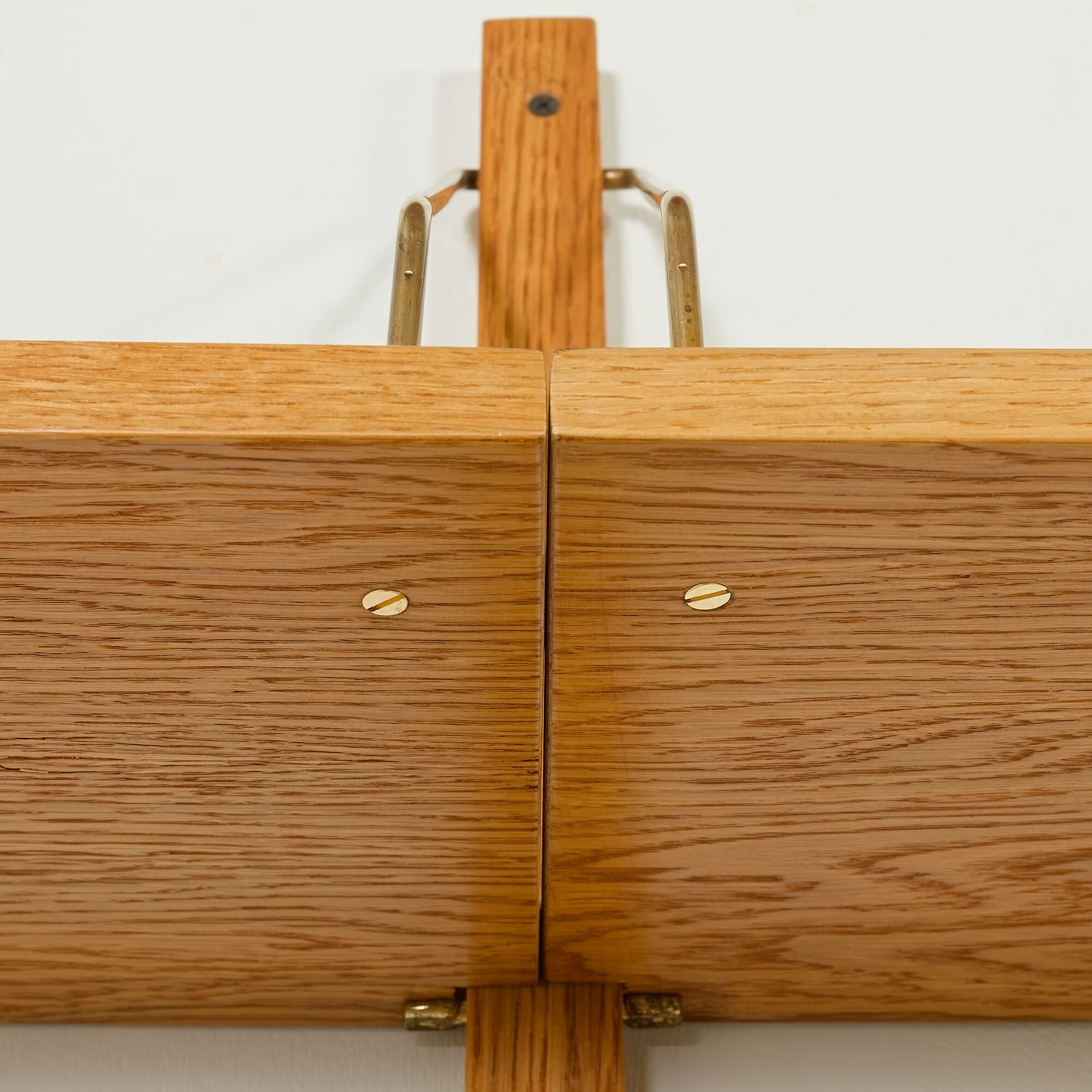 Preben Sorensen Danish oak wall unit by PS System, Randers, 1970s