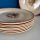 Set of 8 Creil et Montereau plates, Œillet model - earthenware plate