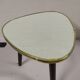 Tripode en formica repose plante - blanc - vintage