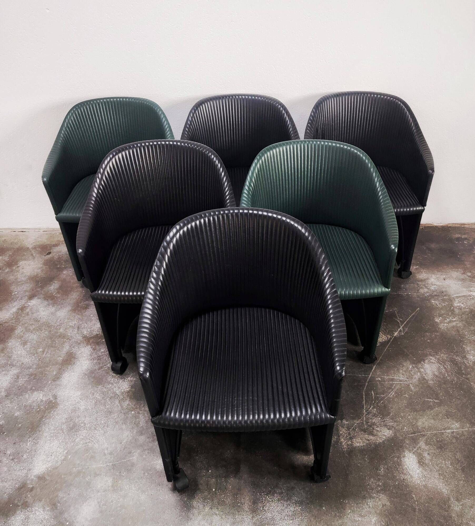 Fauteuils cuir Afra & Tobia Scarpa pour Maxalto, Modèle Artona 8552