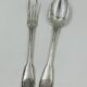 Silver-Plated Metal Cutlery Set Monogram F.B.