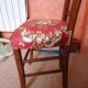 Floral fabric chair