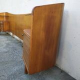 Vintage headboards and bedside tables