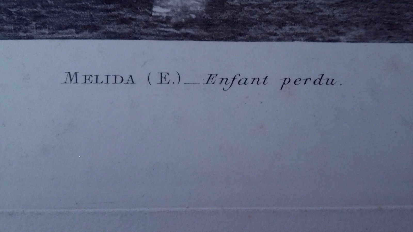 Antique print after Enrique Melida XIXth