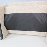 Vico Magistretti "Maralunga" 3-seater and footstool re-upholstered For Cassina