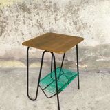 Vinyl record shelf, 50s/60s side table