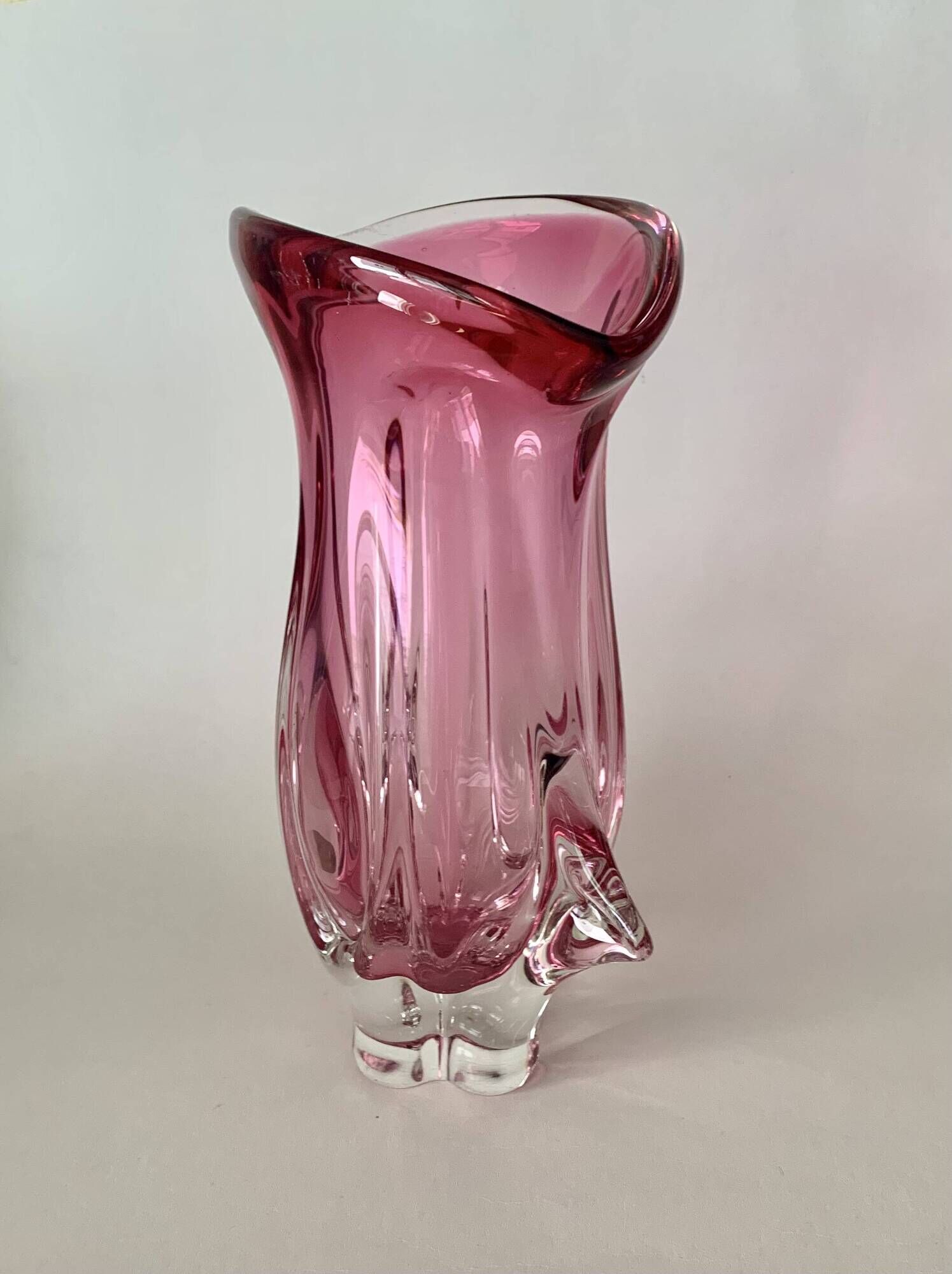 Vase by J. Hospodka for Chribska Sklarna, Czechoslovakia, 1960s