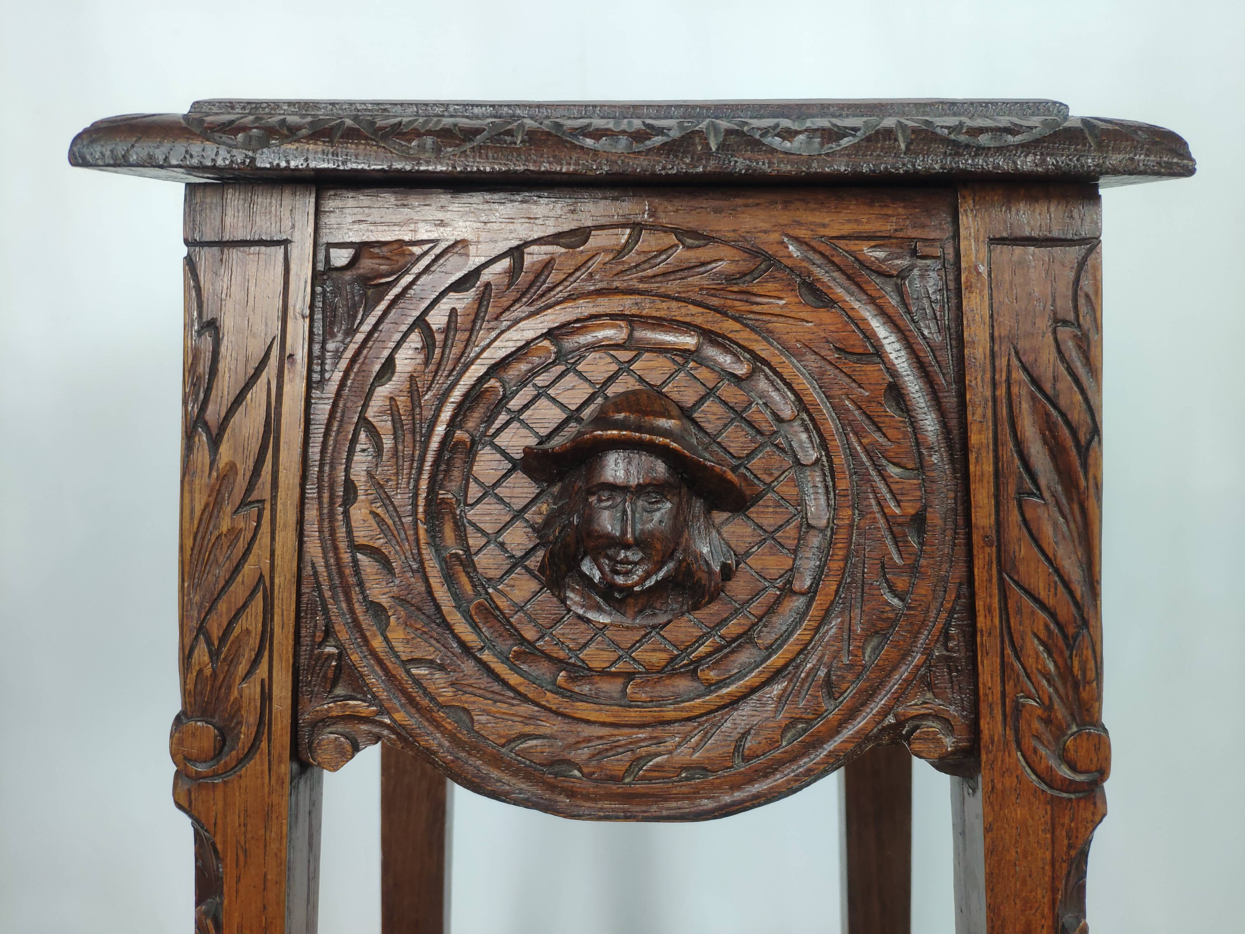 Saddle old décor Breton oak