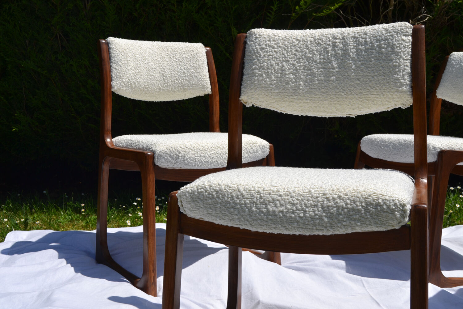 4 Baumann sleigh chairs