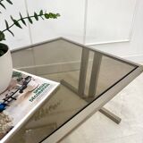 Table basse verre fumé