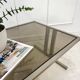 Table basse verre fumé