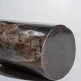 Side table in black petrified wood h:28,5cm d:17cm