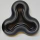2 Black Candle Holders for 3 Candles Designed by Chris Martin