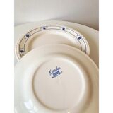 set of 4 vintage dessert plates