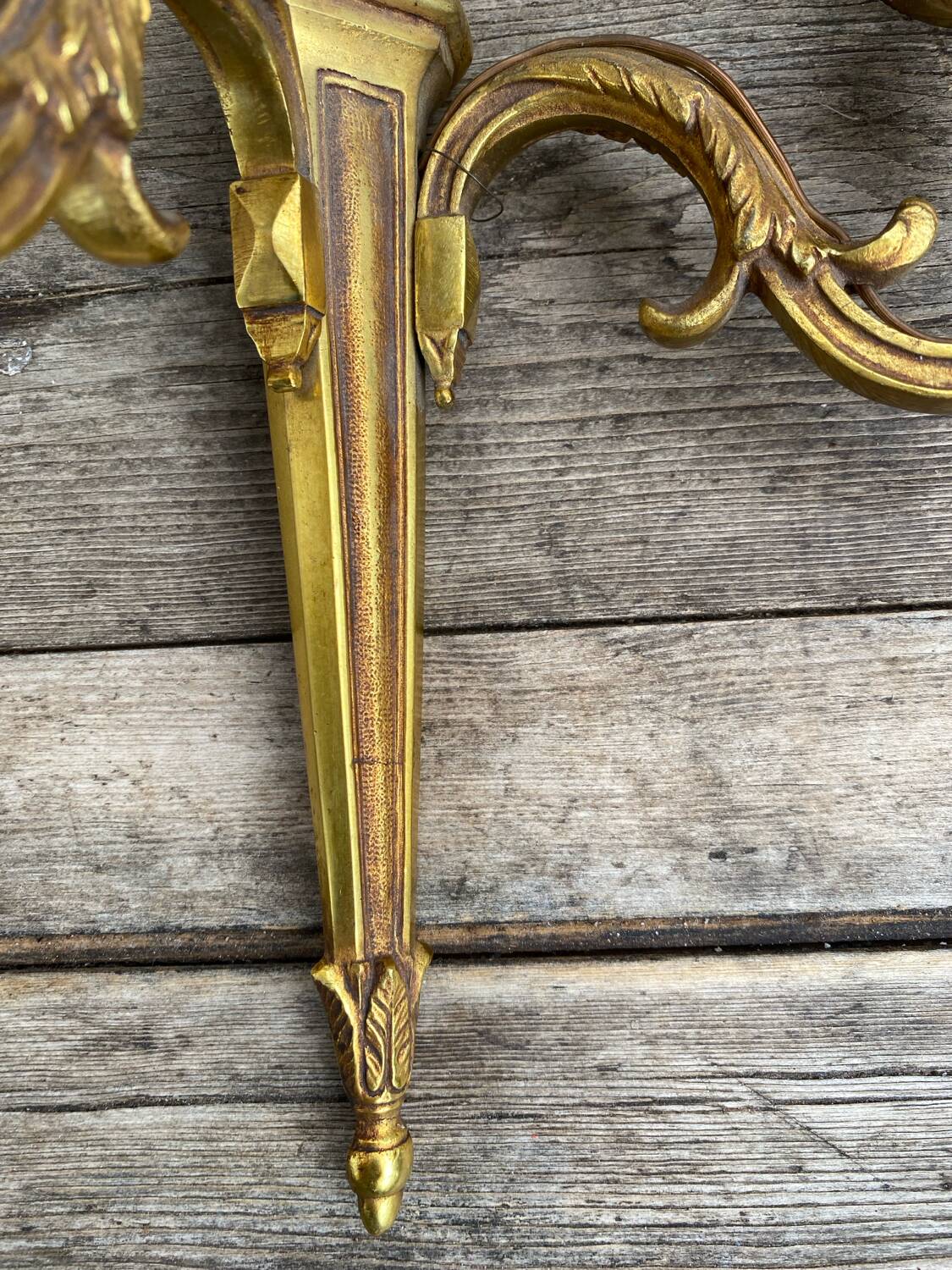 Lucien Gau bronze wall lamp