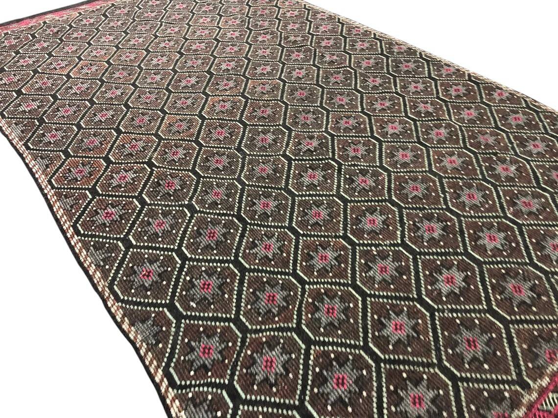 Geometric Wool Anatolian Kilim