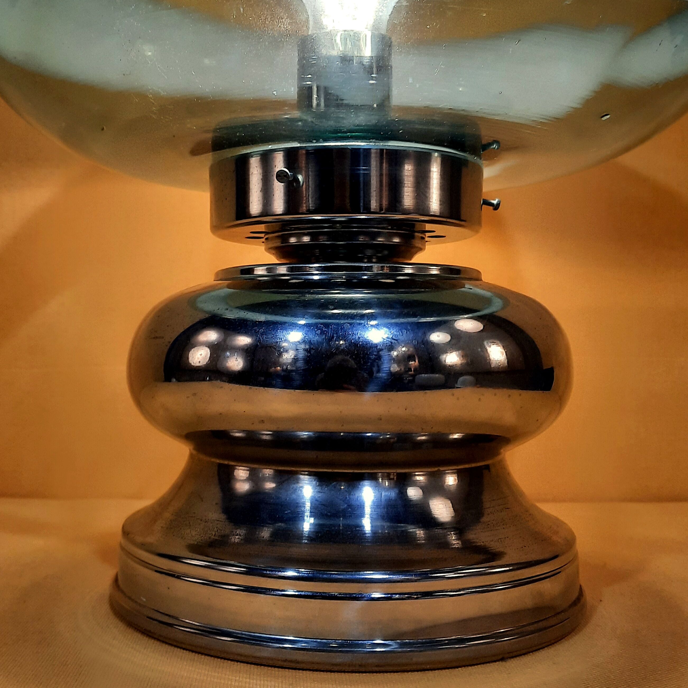 Table lamp murano 1970 green