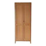 Renovated vintage wardrobe in light wood