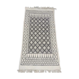 Handmade white kilim rug 155x80cm