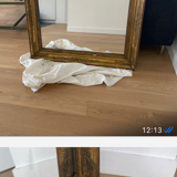 Miroir en bois doré charlesX