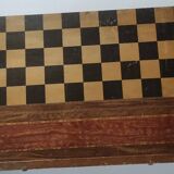 Large game box of backgammon, checkers