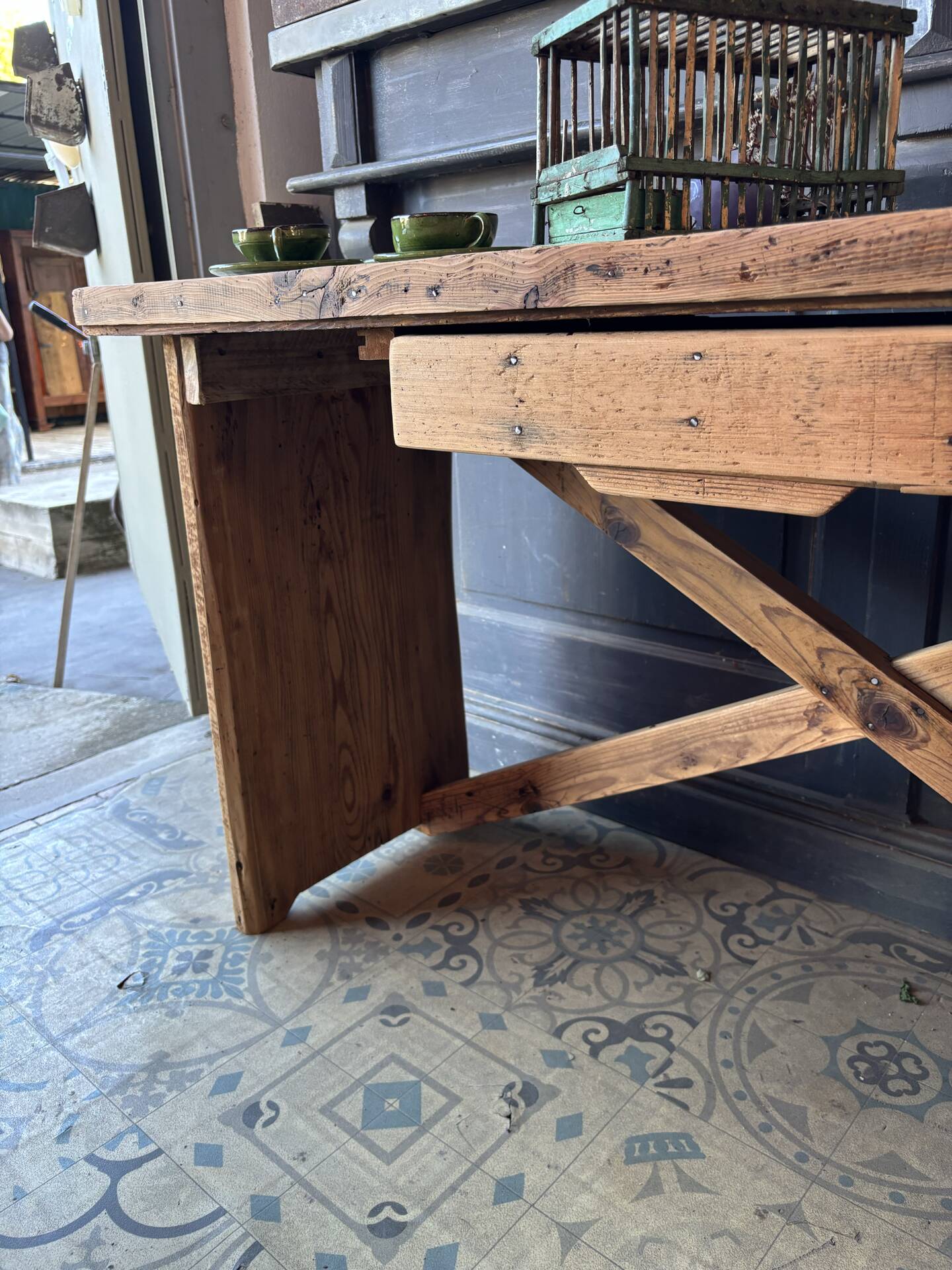 Console made of pine