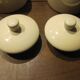 Ceramic pots with lid, coffee and tea