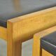 Vintage oak DUTCH DESIGN dining chairs in modern minimalist style, 1960s