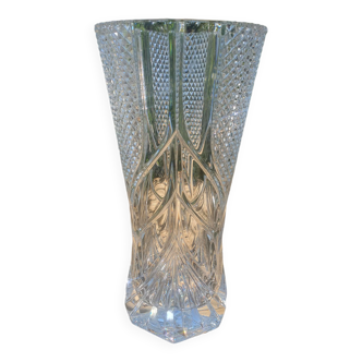Large Arques crystal vase