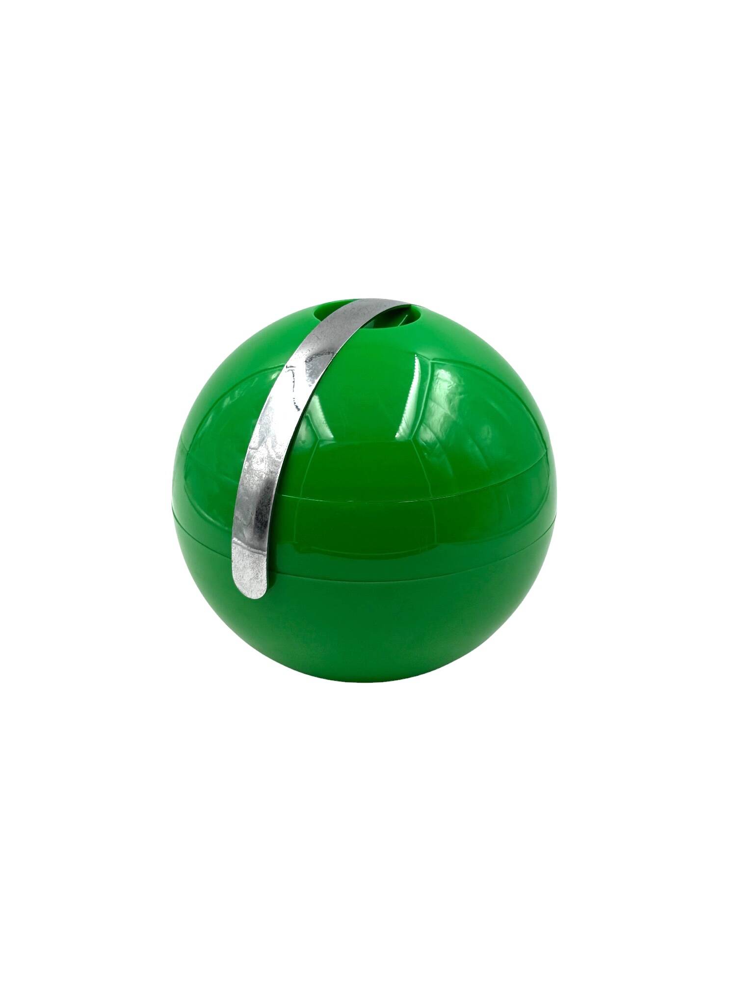 Seau à glace vert Space Age, Guzzini Italie, vers 1970