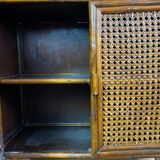 Dresser in rattan and canning