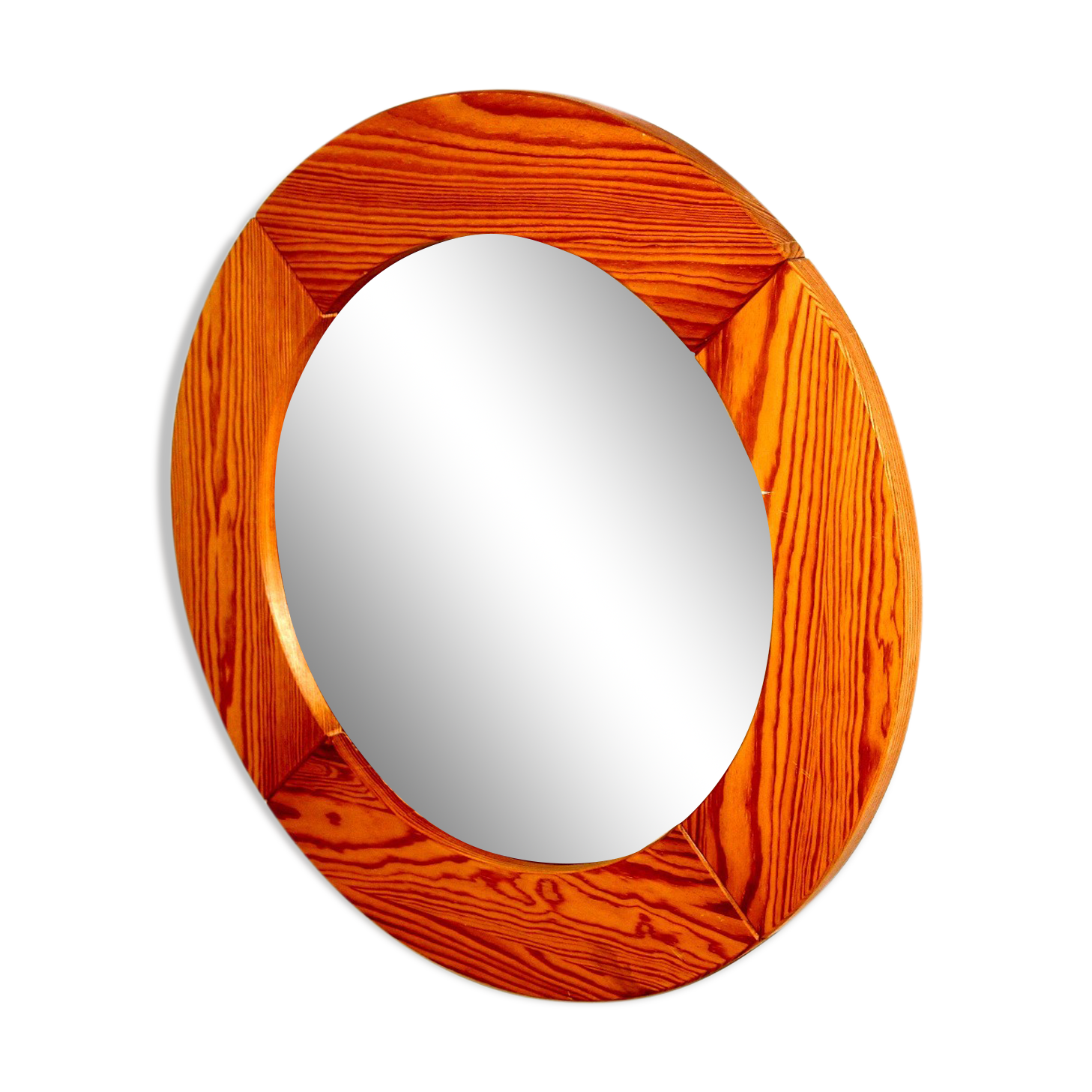 Pine mirror, sweden, 1970, 60x60cm