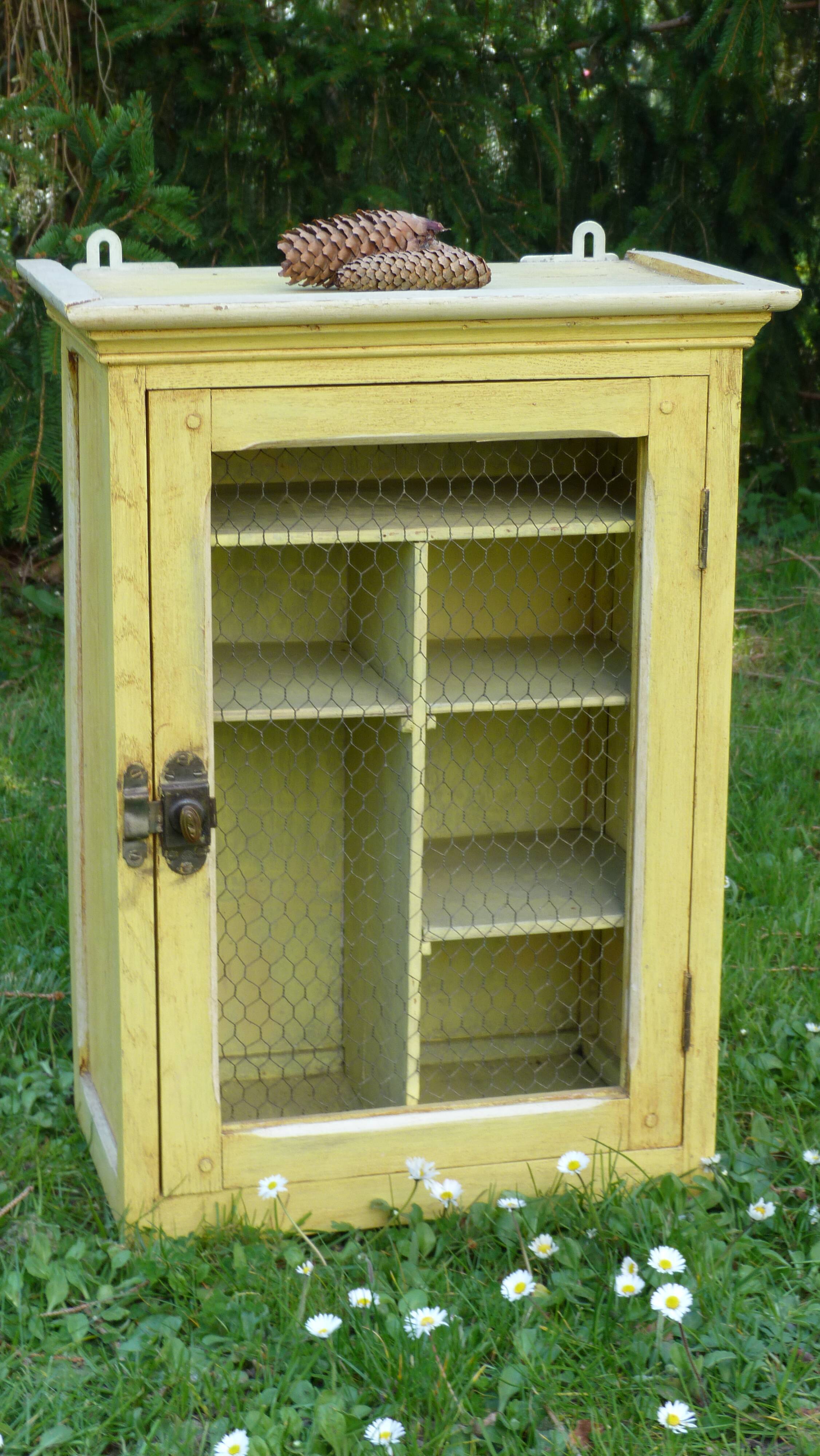 Former toilet cabinet screened door