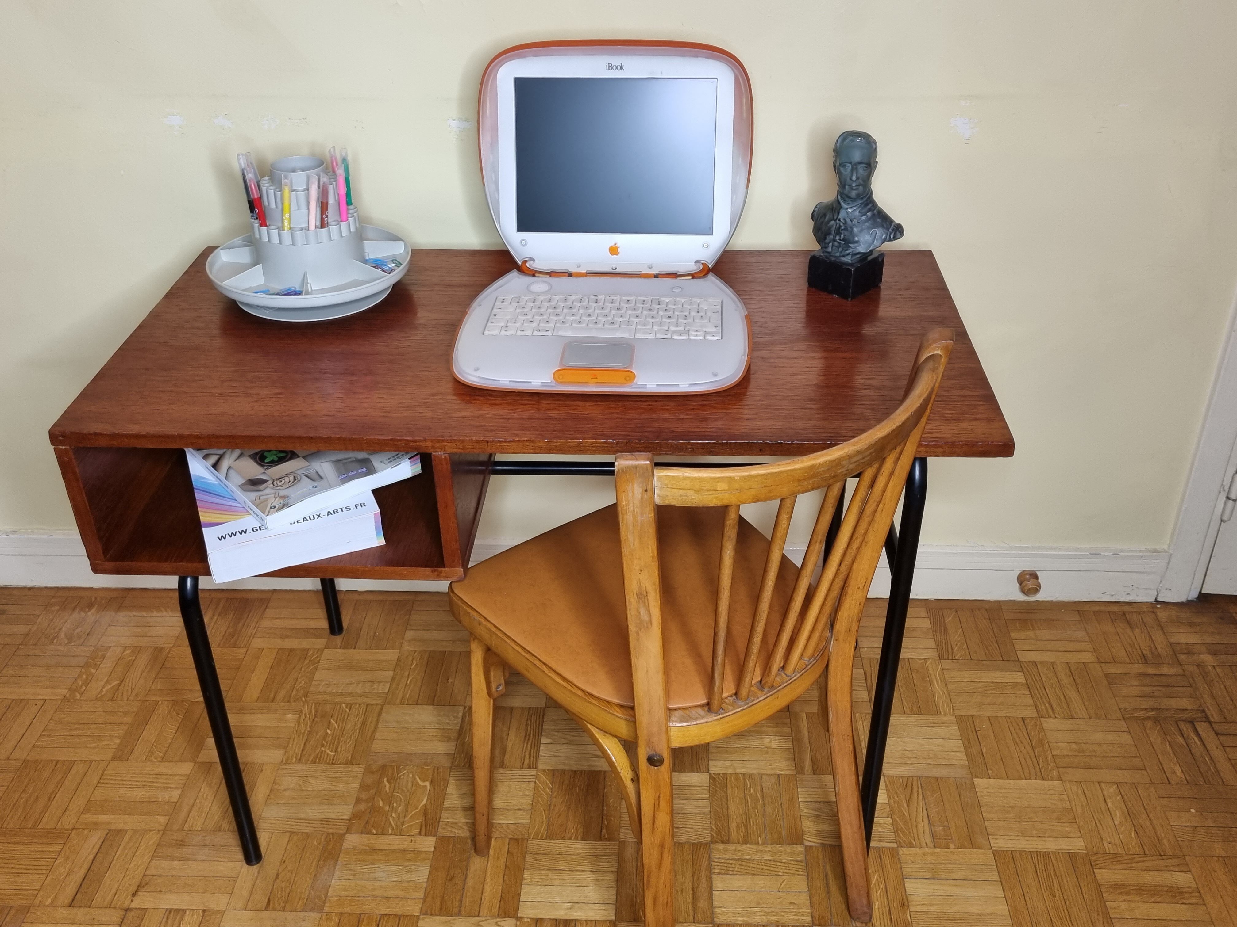 Baumann chair and desk set 50s-60s