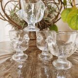 4 glass chicken shells