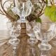 4 glass chicken shells