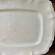Large antique ivory serving dish from Sarreguemines