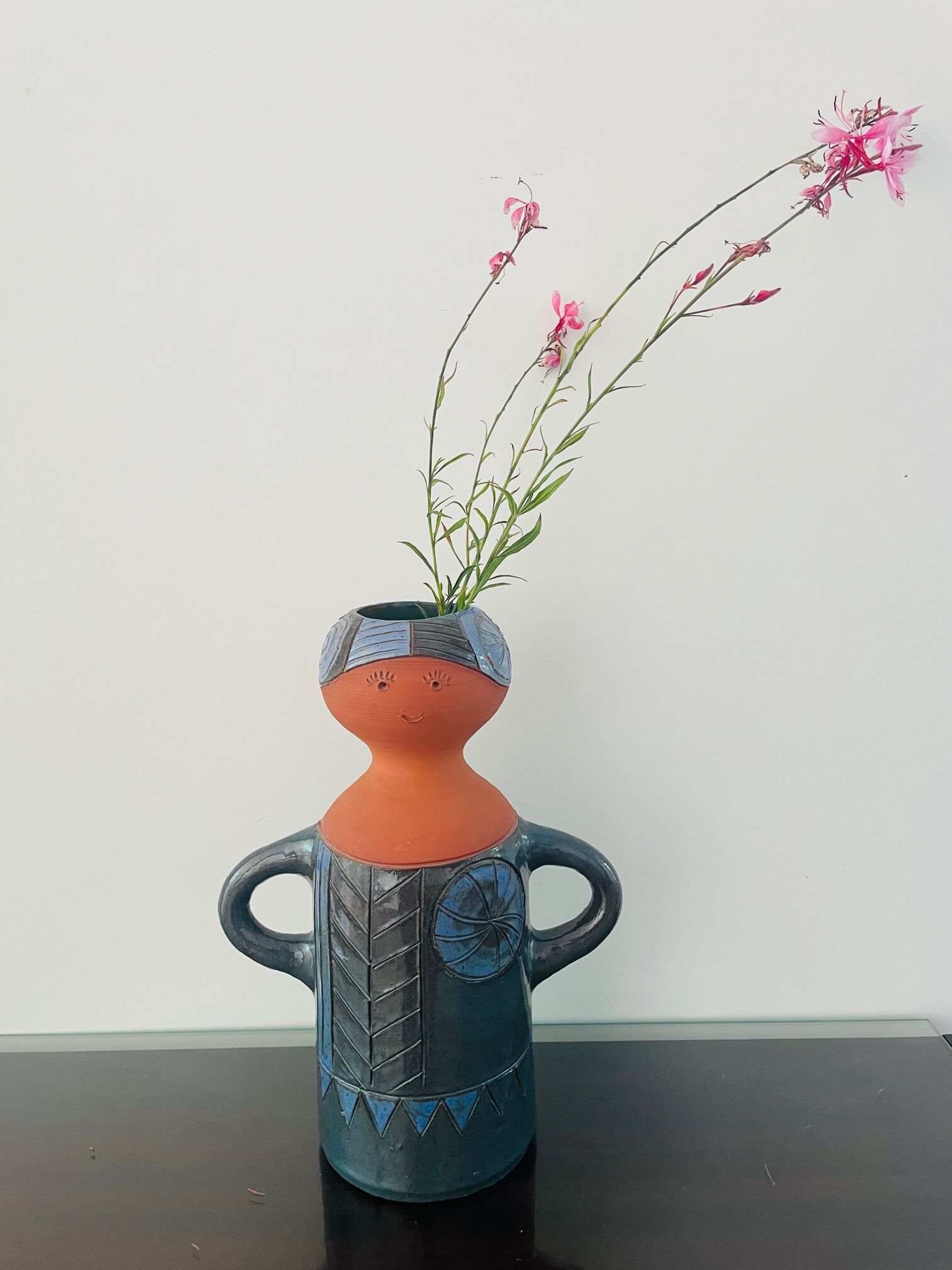 Vintage Vera Haij, Steneby. Ceramic Vera Haij Swedish - Modernist Vase Sweden Girl Pottery.