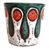 Pot ou cache-pot céramique Vallauris Années 70 Hauteur 14,2 cm