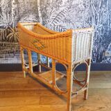 Rattan planter on stand