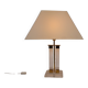 Hollywood Regency Acrylic Glass & Brass Table Lamp, Italy, 1970s