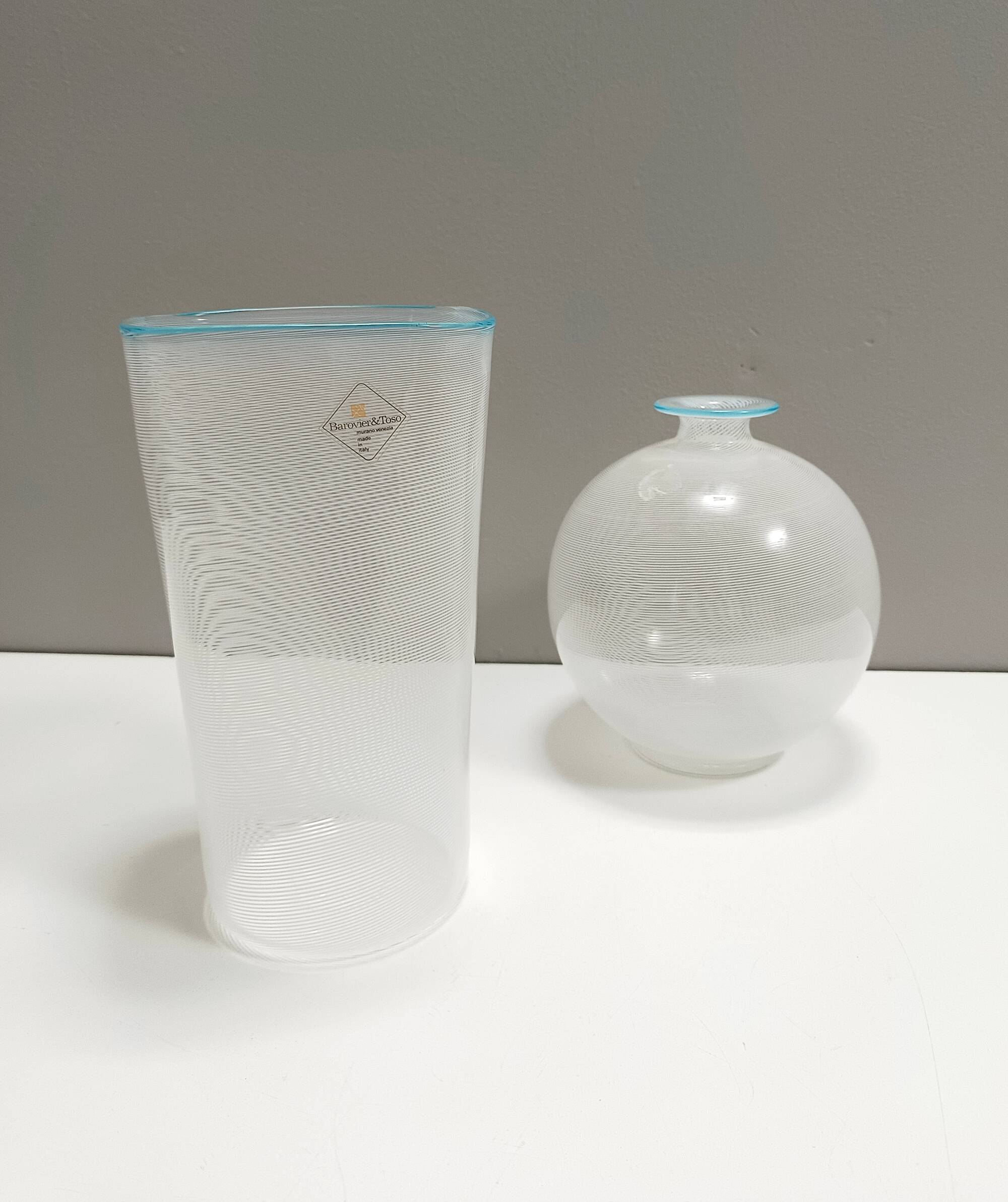 Murano Glass Vase by Ercole Barovier for Barovier & Toso, Labeled, Italy