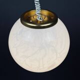 Classic white Murano pendant lamp, Italy, 1970s