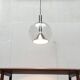 Suspended globe lamp in glass from the German space age by Erco.