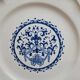 Flat plate Gien model Rouen blue – classic decor