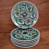 6 oyster/shellfish plates, Niderviller. Foam model.