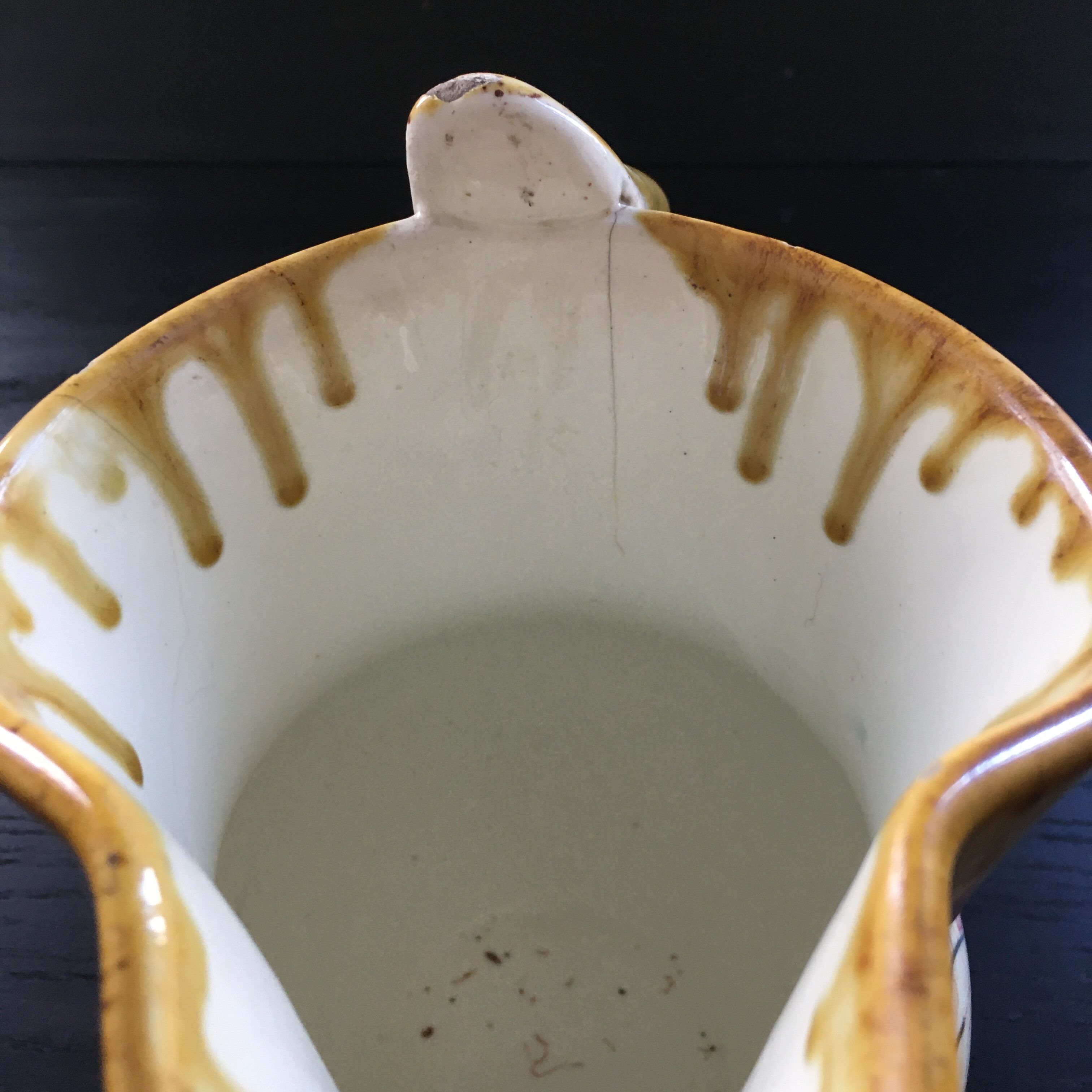 English pink flowered pitcher